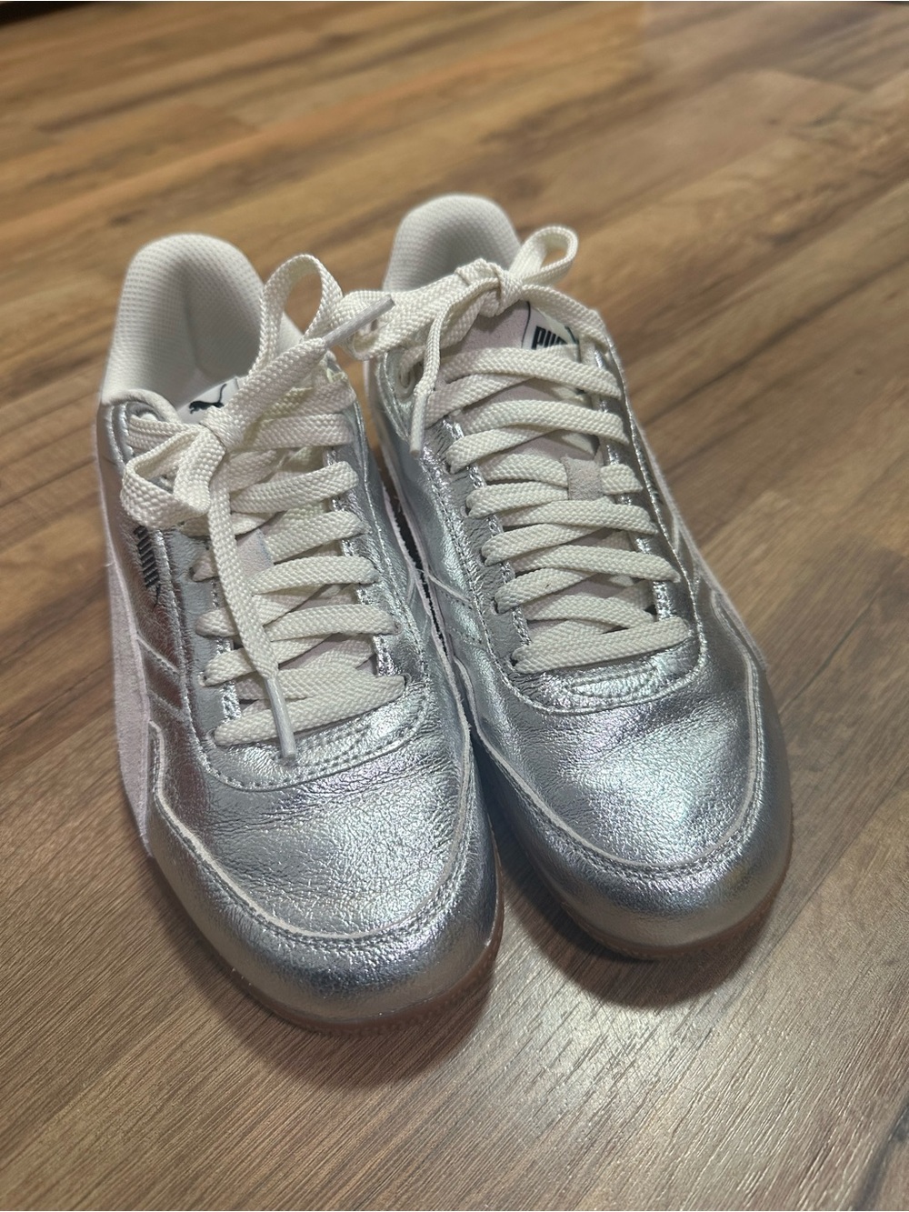 Puma Metallic Silver Women's Casual Sneakers